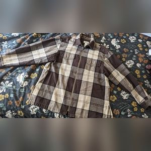Jones New York Sport, Size L, Brown plaid